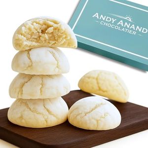 Andy Anand Gourmet Italian Amaretti Cookies | 20 Assorted Pieces, Chocolate, Peach, Orange, ... over 8 Flavors, Soft & Almondy | Made in Italy, Gluten-Free, Beautiful Gift Box | Luxurious Decadence (10 oz)