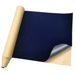 Self Adhesive Velvet Flocking Liner for Jewelry Drawer, Self-Adhesive Flannel for Storage Box Lining, 17.7 Inches by 100 Inches(Purplish Blue)