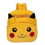 Blue Tree Cute Kids Backpack Toddler Bag Plush Animal Cartoon Mini Travel Bag for Baby Girl Boy 1-6 Years (New-Pikachu)