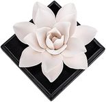 MOLIMAO Magnolia Flower Styling Essential Oil Diffuser Stone, Non-Electric, Handmade Products, Decorative Tabletops (Essential Oils Not Included)