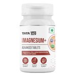 Tata 1mg Chelated Magnesium Plus Tablet with Zinc, Vitamin B6, Helps To Improve Magnesium Supplement Absorption And Effectiveness For Men & Women (Pack Of 60 Tablets)