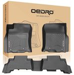 OEDRO Floor Mats Fit for 2013-2024 Toyota 4Runner / 2014-2023 Lexus GX460, Unique Black TPE All-Weather Guard Includes 1st and 2nd Row: Front, Rear, Full Set Liners