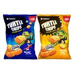 Orion Turtle Chips Party pack (Pack of 2) - Masala & Mexican lime flavors|100% veg|Korean snacks - 115 gm (Pack of 2)