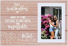 Really Great Neighbors are Hard to Find Difficult to Part With and Impossible to Forget,Neighbor Moving Leaving Gift,Picture Frame Photo Frame Gift,Christmas Birthday Gift for Neighbor Friends