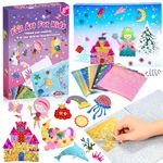 Craft Kits for Kids Age 3 4 5 6 7 8,Arts and Crafts for Kids Toys for 3 -10 Years Olds Girls Foil Art for Kids Gifts for 3 -10 Years Olds Girls DIY Foil Fun Unicorns & Princesses Girls Gifts Age 3-8