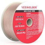 YESWELDER ER70S-6 0.8mm 0.9kg Spool Carbon Steel MIG Solid Welding Wire