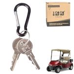 10L0L 2 PCS Universal Golf Cart Ignition Keys for EZGO 1982-up Gas and Electric Golf Carts, OEM# 17063-G1 17063G1