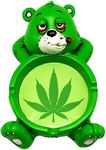 Auhafaly Cool Stoner Bear Polyresin Ashtray for Smoker Gifts - 4"x6"