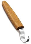 BeaverCraft Wood Carving Hook Knife SK1L for Carving Spoons Kuksa Bowls and Cups Spoon Carving Tools Basic Crooked Knife for Professional Spoon Carvers and Beginners (Left-Handed Hook Knife)