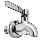 Beverage Dispenser Replacement Spigot, Stainless Steel Rust-Free Spout, Easy Installation Under 10-Minutes, Excellent Continuous Flow, Sturdy, Stylish Alternative for Flimsy Plastic Taps