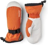 Hestra Unisex Powder Gauntlet Mitt I Leather Mitten for Everyday Winter Wear and Alpine Skiing - Brick Red - 7