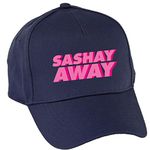 Hippowarehouse Sashay Away Baseball Cap hat Premium Printed 5 Panel OneSize Adults Navy