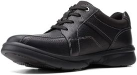 Clarks Mens Bradley Walk Oxford, Blk Tumble, 10 Wide US