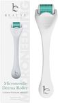 Derma Roller Microneedling Roller - Titanium 0.25mm Micro Needler for Face, Gently Exfoliates, Microneedle Tool for Beard, Scalp & Hair, Skincare Tools for Face
