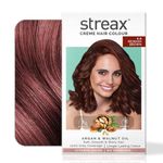 Streax Crème Permanent Hair Colour - 4.6 Reddish Brown Hair Colour- 120 ml, 100% Grey coverage, Ammonia Free Hair Color, Long Lasting Hair colour for women