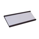 Magnetic Label Holders 50mm High x 100mm Long Pack of 100 with Paper Inserts and Plastic Protectors, Magnetic Racking Labels Shelf Sign and Ticket Holder