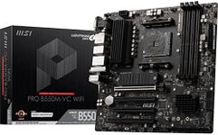 MSI PRO B550M-VC WiFi ProSeries Motherboard (AMD AM4, DDR4, PCIe 4.0, SATA 6Gb/s, M.2, USB 3.2 Gen 2, HDMI/DP, Wi-Fi, mATX)