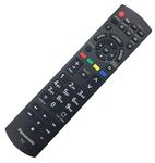 Panasonic Universal Remote Control for 2017, 2018 Smart LED TVs, Compatible with N2QAYA000097 & more, Netflix, MY APP Buttons, No Setup Required