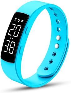 CNBRO Non-Bluetooth Activity Tracker Fitness Tracker Watch for Women Men Pedometer Step Counter Calorie Counter Alarm LED Fitness Watch IP65 Waterproof Digital