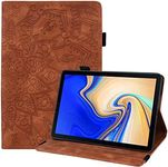 YBFJCE Case for Samsung Galaxy Tab S4 10.5", Slim Stand Shell Protective Case with Pencil Holder, Premium PU Leather Folio Cover for Samsung Galaxy Tab S4 10.5 Inch (SM-T830/T835), Brown