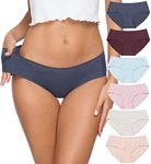 Wealurre Cotton Bikini Women's Breathable Panties Seamless Comfort Underwear, Light 4, Medium