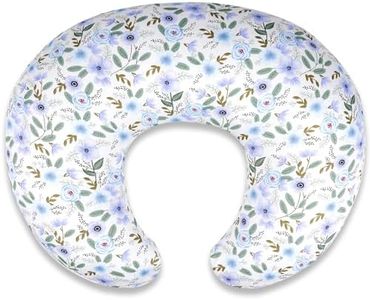 Nursing Pillow for Breastfeeding & Bottle Feeding - Ergonomic C-Shape Design with Breathable Filling & Removable Washable Cover, Supports 0-12 Months (Feeding, Tummy Time, Sitting), Hypoallergenic