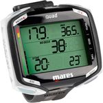 Mares 414134 Quad Decompression Dive computer for Unisex Adults, unisex_adult, Diving Watch, 414134, black/white, standard size