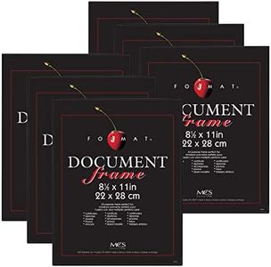 MCS Format Frame, Black, 8.5 x 11 in, 6 pk