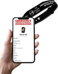 Smart NFC + QR Code Emergency Medical Information Wristband ID with Passive Tracking | Update Anytime 24/7 Cloudbase | Platform NO APP Needed! | No Batteries Required.