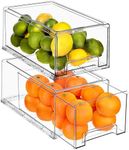 Sorbus Fridge Drawers - Clear Stack