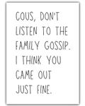 Cousin Birthday Card Funny Cards - for Female Male Adult Her Him Boy Girl Man Woman Men Women - Humour Humorous Cheeky Joke Happy Special Great Second Greeting Card 40th 50th 60th 70th 65th 21st 18th