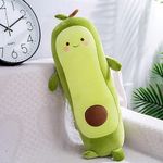 FSRONGXI Avocado Plushie, Avocado Plush Pillow, Cute Soft Toy Fruit Stuffed Animal Cushion Christmas Birthday Valentine's Gift (65cm-long)