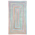 Capel Rugs Baby's Breath 8 x 11 Rectangle Braided Area Rug (Medium Blue)