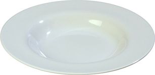 Carlisle FoodService Products Sierrus Plastic Salad Bowl, Pasta Bowl for Restaurants, Hospitals, 20 Ounces, White, (Pack of 12)