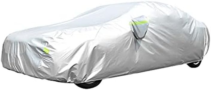 Car Cover, GORDITA Car Covers Waterproof All Weather Snowproof Windproof Scratch Resistant Outdoor UV Protection with 6 Reflective Strips, Size 3XL Universal Fit for Sedan (Up to 193")