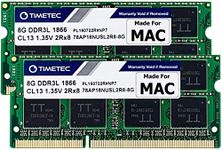 Timetec Hynix IC compatible with Apple 16GB Kit (2x8GB) DDR3L 1866MHz PC3-14900 SODIMM Memory Upgrade For APPLE(16GB Kit (2x8GB))