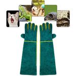 PeSandy Animal Handling Gloves Bite Proof, 40CM Durable Bite Resistant Gloves for Bathing,Grooming,Welding, Handling Dog/Cat/Bird/Snake/Parrot/Lizard/Reptile- Scratch/Bite Resistant Protection Gloves