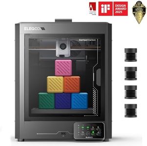 ELEGOO Centauri Carbon 3D Printer, CoreXY 500mm/s High Speed Printing with Auto Calibration, 320°C Nozzle and Built-in Camera, Ready to Print Out of the Box, 256x256x256mm Printing Size
