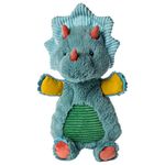 Mary Meyer Pebblesaurus Lovey Soft Toy, 33-Centimetres, Blue Triceratops Dinosaur