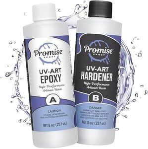 ProMarine Supplies Art Resin –16 Oz. Kit Pro Art Resin Kit – Art Resin Epoxy Clear – Easy to Use and Non-Toxic Formula – High Gloss Intense Shine – Ideal for Photography, Wood, Artwork