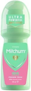 Mitchum Women 48HR Protection Roll-On Deodorant & Antiperspirant (100ml) Powder Fresh, Dermatologist Tested