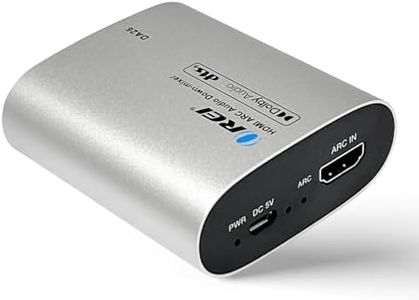 OREI HDMI ARC to RCA L/R Analog Audio Converter Decoder Audio DTS with 3.5mm Jack Support Headphone/Speaker Outputs - HDMI ARC to Analog Audio Converter