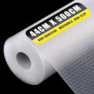 Shelf Liner EVA Kitchen Drawer Liners Non-Slip Non-Adhesive Refrigerator Mats for Pantry Cabinet Liner Washable 44 * 500cm