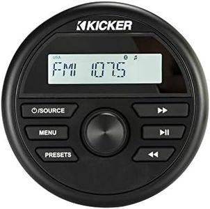 Kicker 46KMC2 Gauge Hole Digital Media Receiver w/Bluetooth/USB For Boat/ATV/UTV