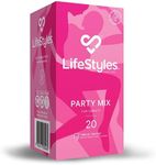 Lifestyles® Party Mix Condoms 20 Pack