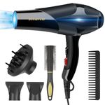 Jooayou 3000W Professional Hair Dryer, Ionic Hairdryer for Women Men, Fast Drying Blow Dryer with Diffuser 2 Speed 3 Heat Setting and Cool Button for Salon Home Travel Hair Styling