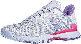 Babolat Women's Jet Tere All Court Tennis Shoes, White/Lavender (Women's US Size 8)