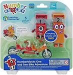 Learning Resources Numberblocks One and Two Bike Adventures. Official Collectable Toy, Includes Number Blocks One & Two, Tandem Bike, Helmets, with Movable Arms for Realistic Play