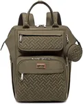 BabbleRoo Diaper Bag, Army Green, Laptop Backpack, Unisex