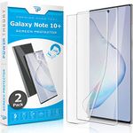 Power Theory Designed for Samsung Galaxy Note 10 PLUS 5G Screen Protector [Not Glass], Easy Install Kit, Case Friendly, Full Cover, Flexible Film Anti Scratch, 2 Pack